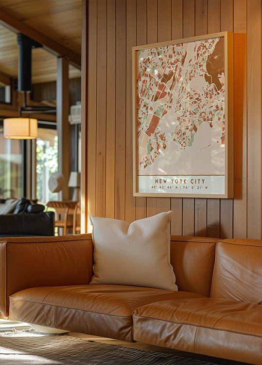 Cartes noires tons de terre 61 Poster