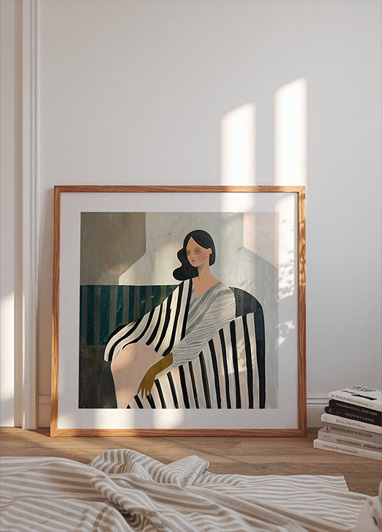 Femme en inclinaison Poster