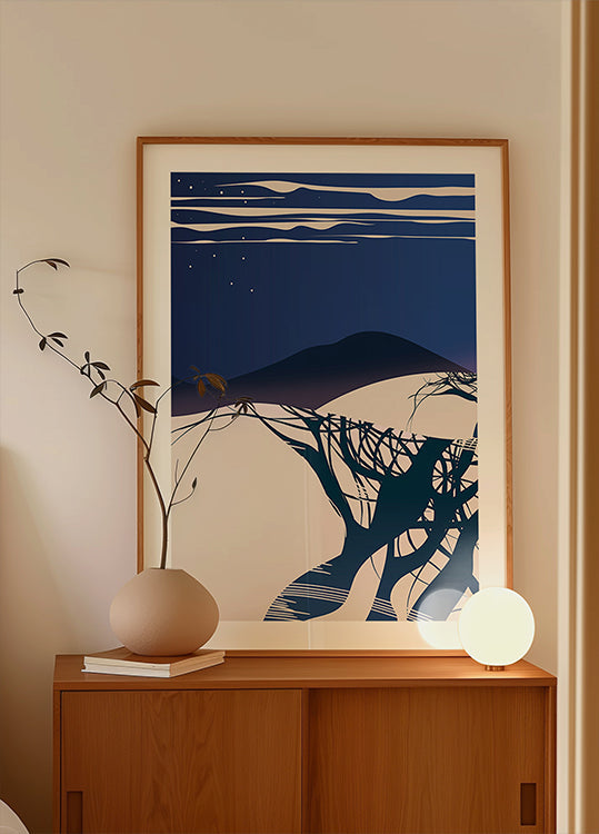 Arbres d'hiver Poster