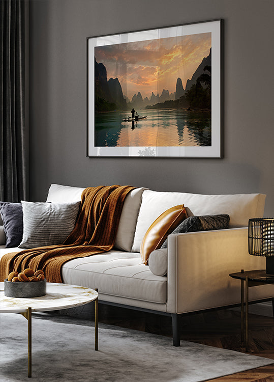 Rivière Li dorée Poster