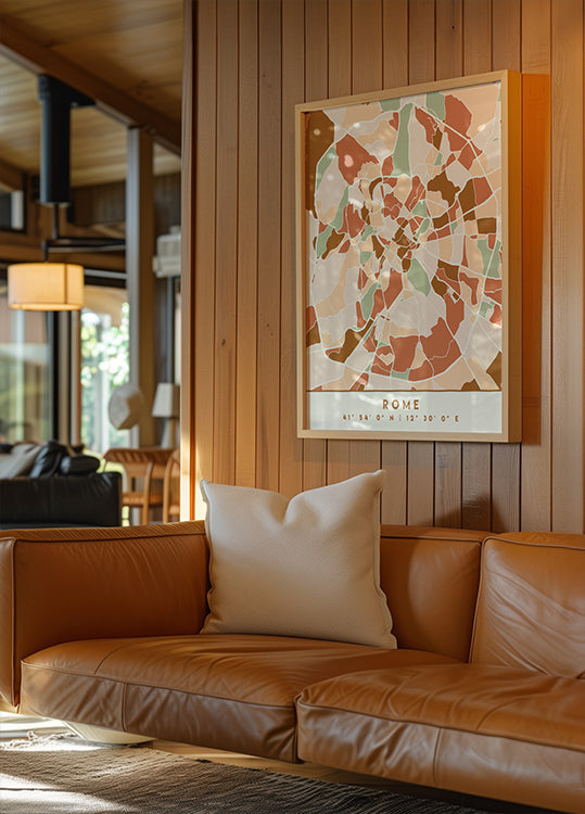 Cartes noires tons de terre 72 Poster