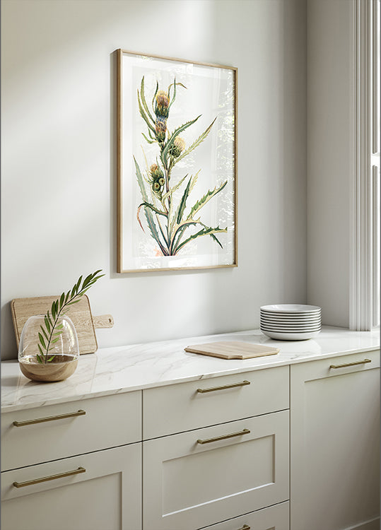 Chardon blanc Poster