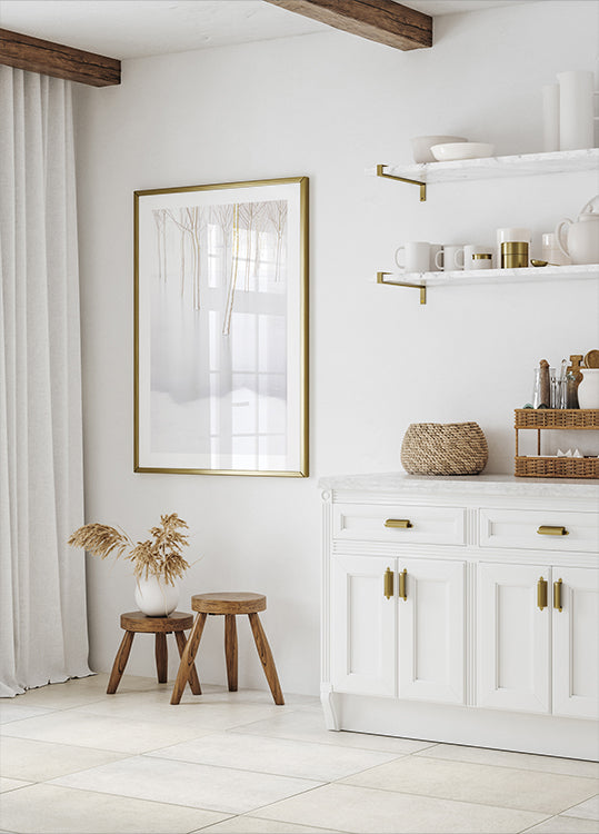 Réflexion d'hiver Poster