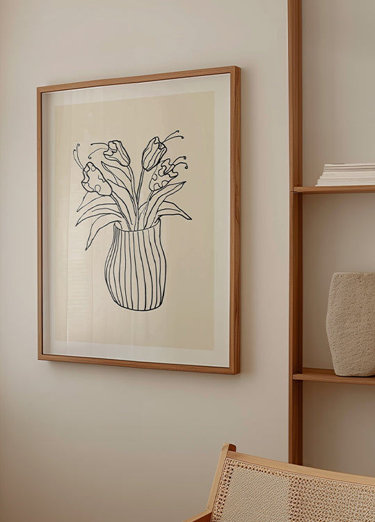 Croquis de vase Poster