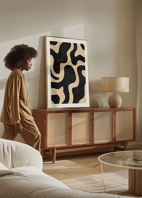 Formes abstraites organiques Poster