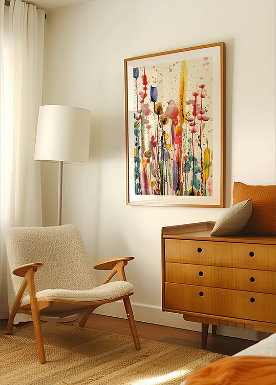 Oiseau dans le bonheur Poster