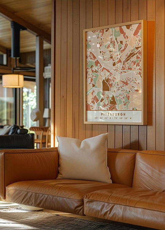 Cartes noires tons de terre 67 Poster