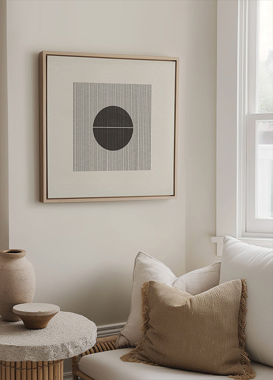 Harmonie des lignes et des cercles Poster