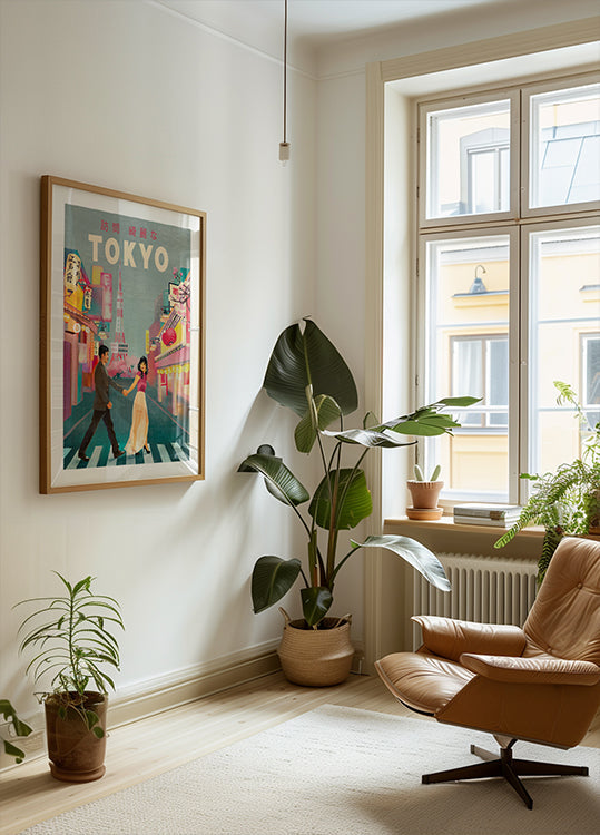 Affiche d'art de voyage de Tokyo au Japon