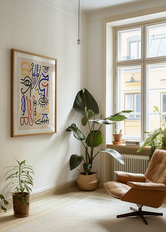 Symboles mystiques Poster