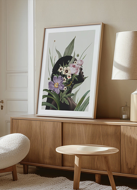 Fleur violette Poster