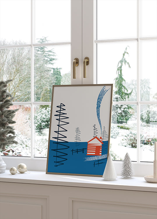 Retraite de cabine confortable Poster