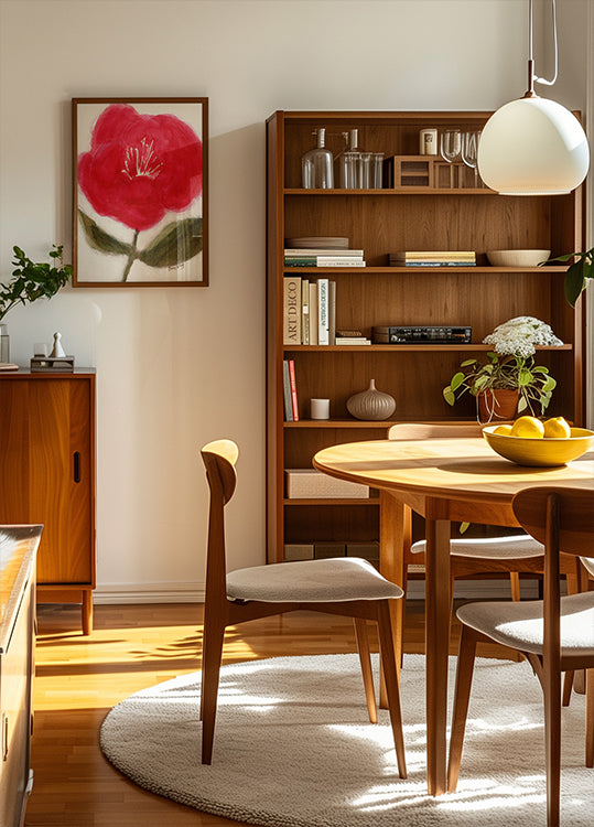 Floral en rouge pour Cierra Poster