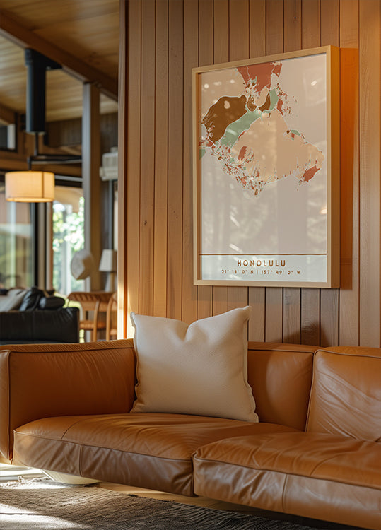 Cartes noires tons de terre 33 Poster