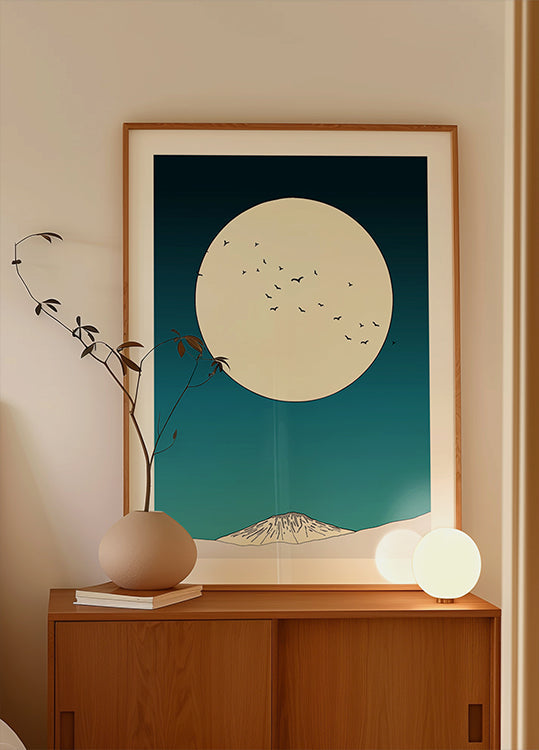 Ascension au clair de lune Poster