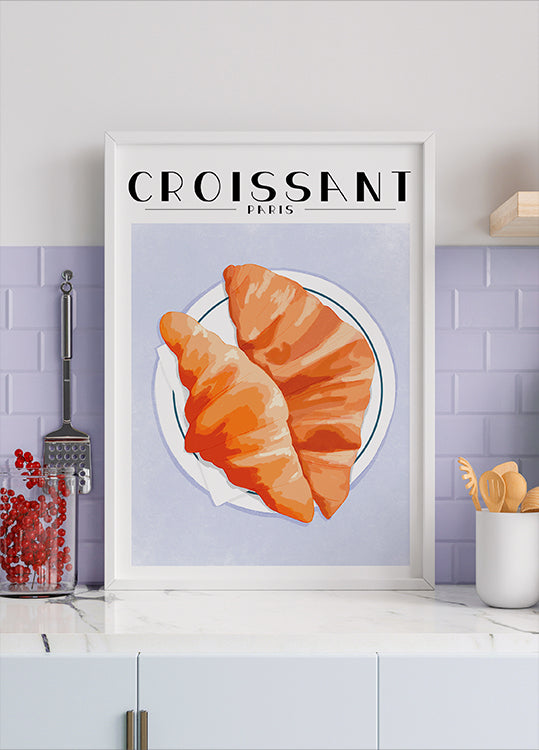 Croissants - Paris Poster