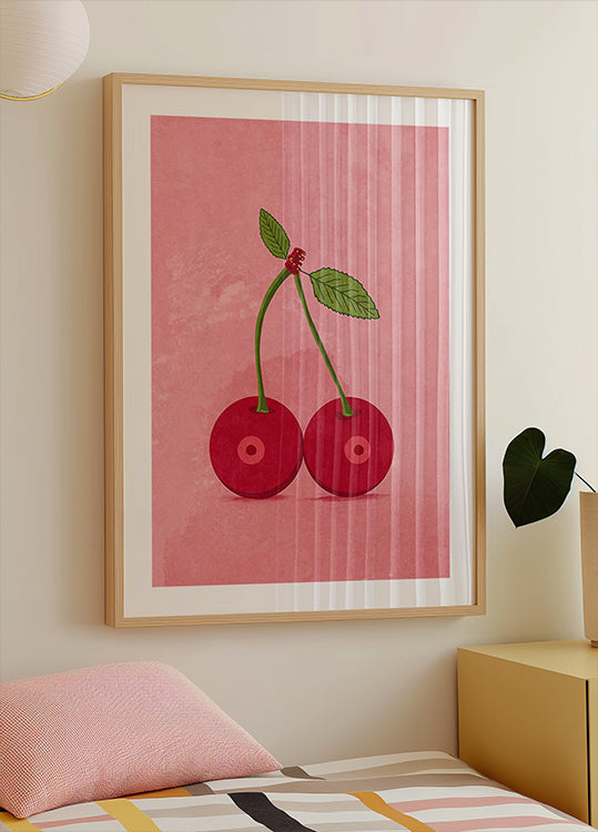 Seins de cerise Poster
