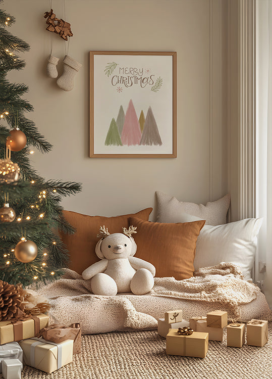 Joyeux arbres de Noël 1 Poster