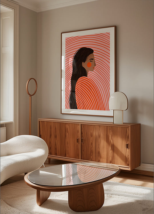 La femme aux lignes Poster