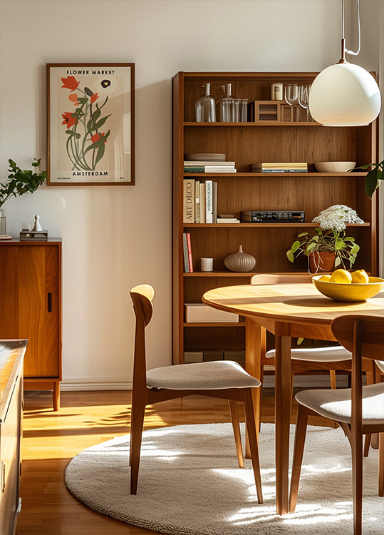 Marché aux fleurs d'Amsterdam Poster