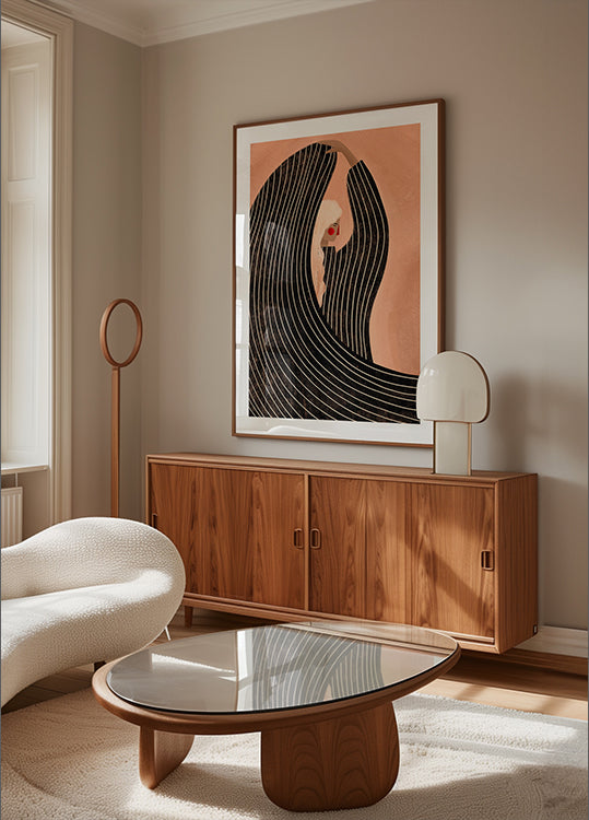 La femme à la robe noire Poster