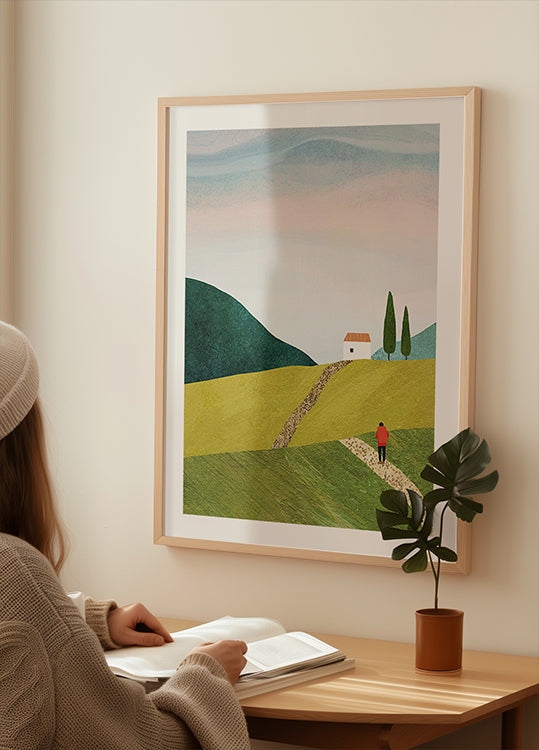 Marcher à la maison Poster