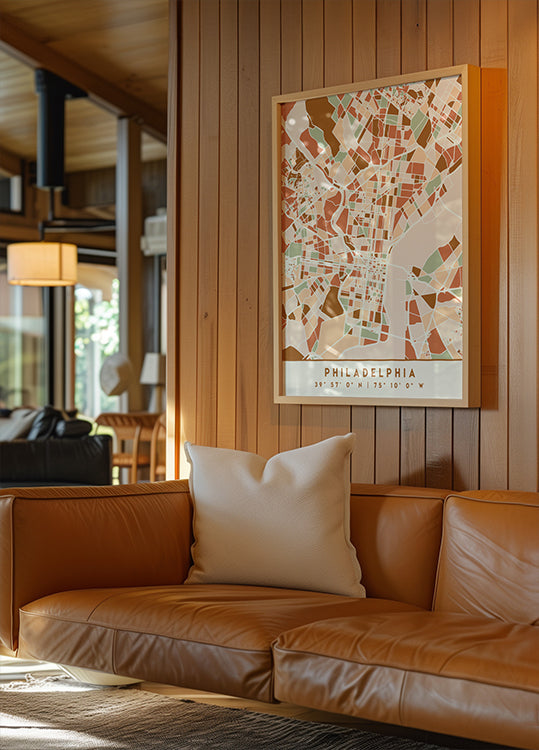 Cartes noires tons de terre 65 Poster