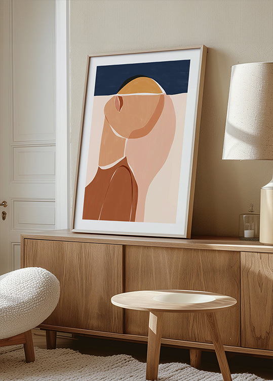 Moitié visage moitié soleil Poster