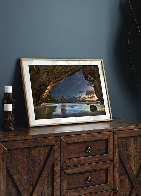 Crique de la cathédrale Poster