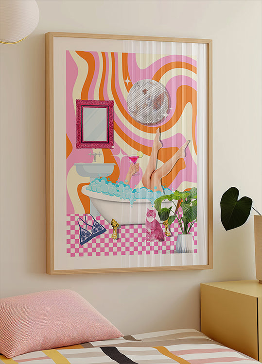 Le bonheur groovy de la baignoire