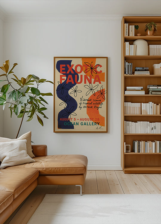 Galerie de la faune exotique Poster