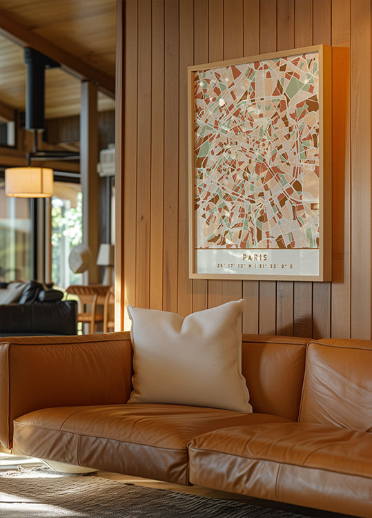 Cartes noires tons de terre 64 Poster