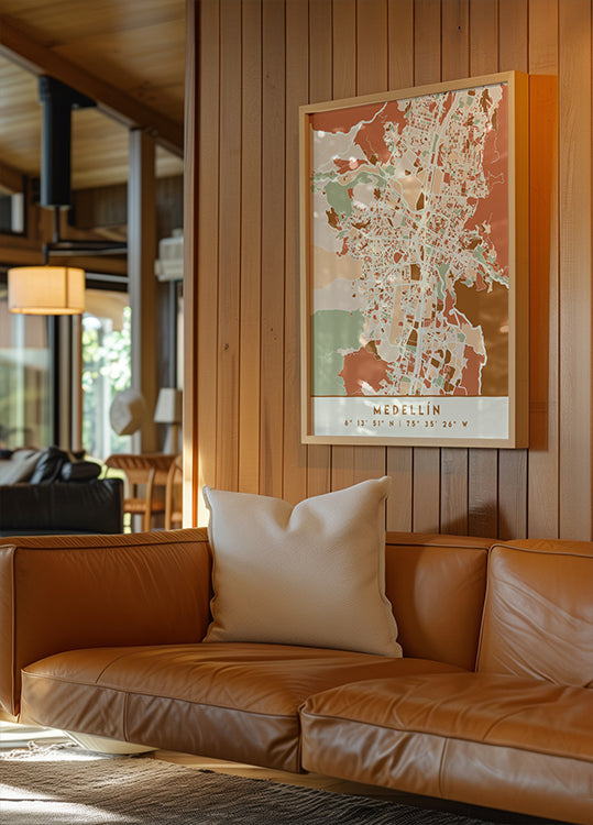 Cartes noires tons de terre 49 Poster