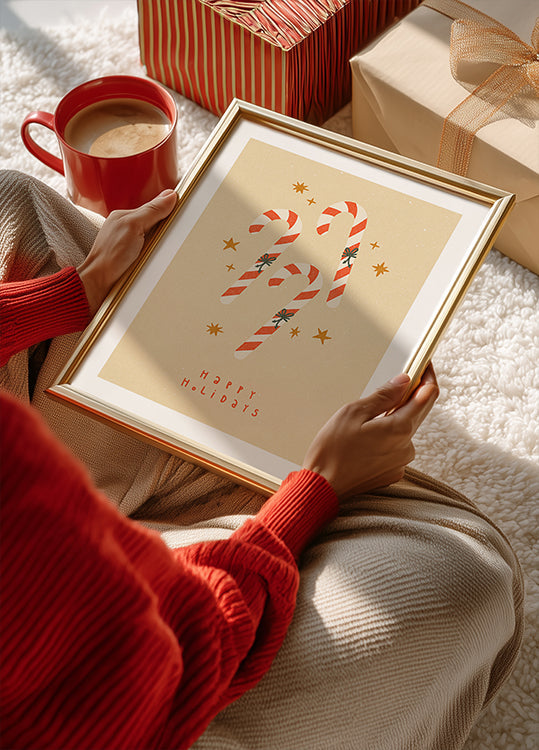 Canne en bonbon Poster