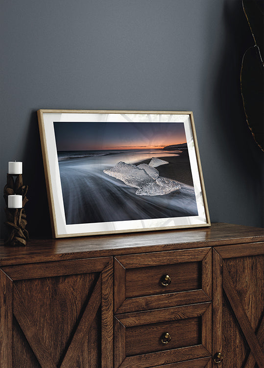 plage de cristal Poster