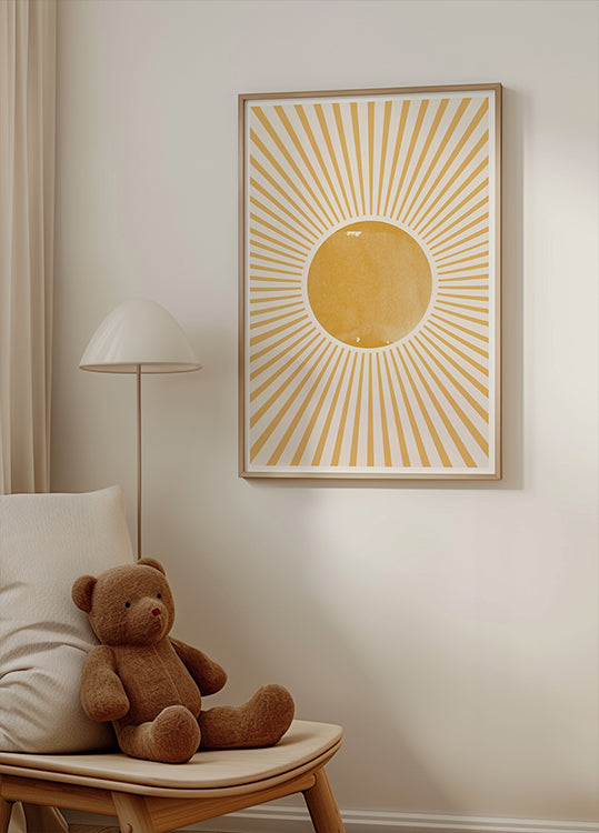 Éclatement de l'aube radieuse Poster