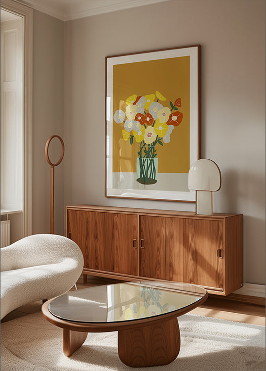 Vase de fleurs Poster