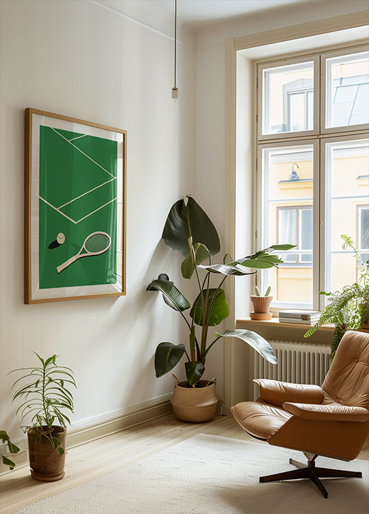 Club de tennis sur gazon Rosi Feist Poster