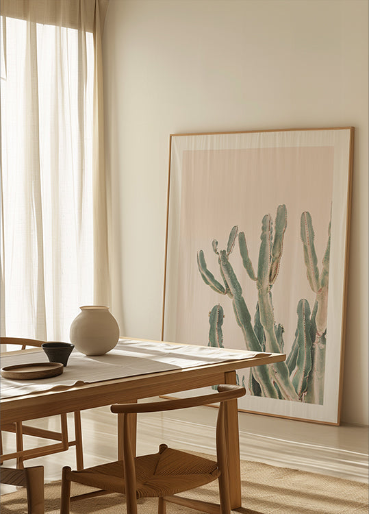 Cactus au lever du soleil