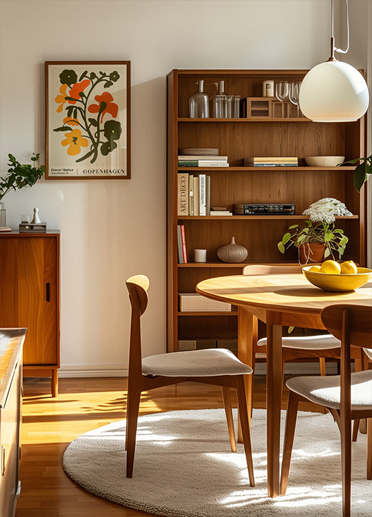 Marché aux fleurs. Copenhague Poster