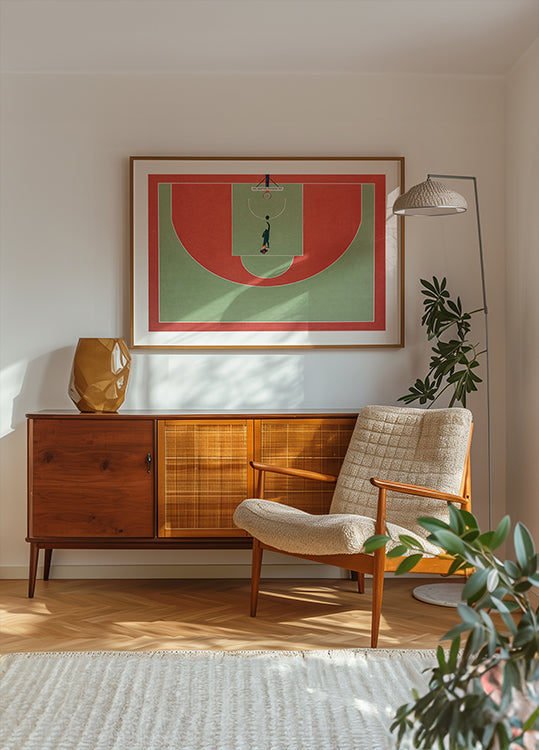 Basket-ball de l'ombre Poster