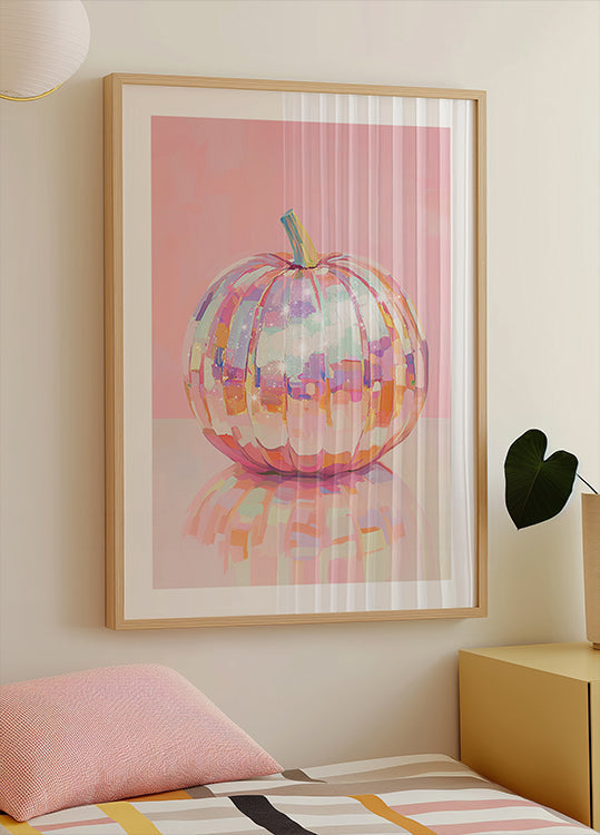 Citrouille irisée Poster