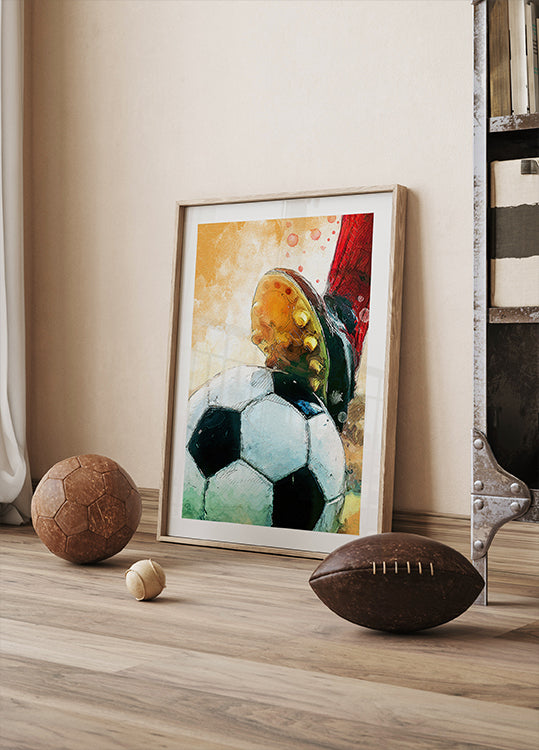 Football 1 art sportif Poster
