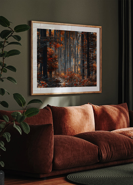 Peinture Forêt Poster