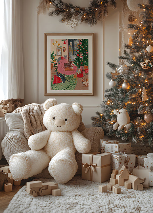 Chats de Noël dans le NOUVEAU Poster