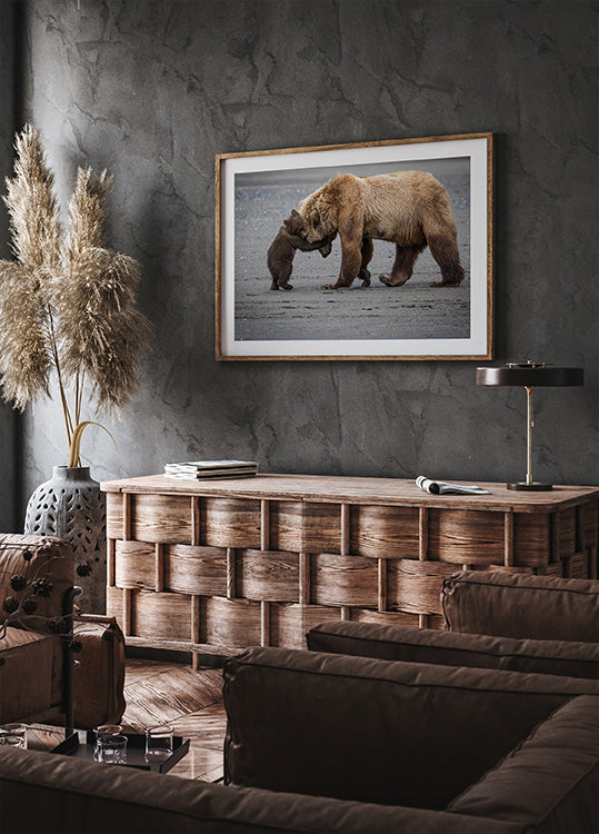 Un petit câlin d'ours Poster