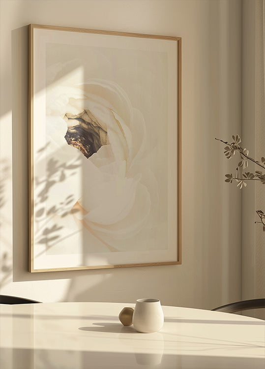 Fleur blanche n ° 1 Poster