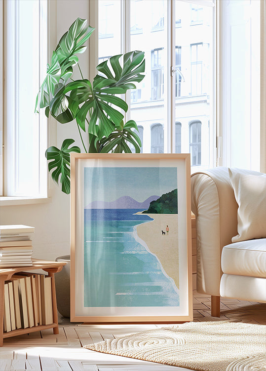 Fille de plage iii Poster
