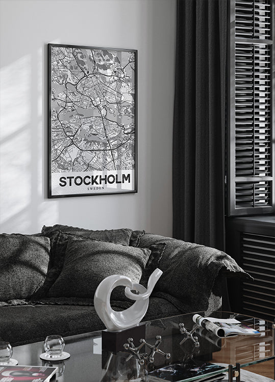 Stockholm White Plakat