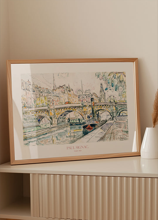 Remorqueur au Pont Neuf, Paris 1923 Poster